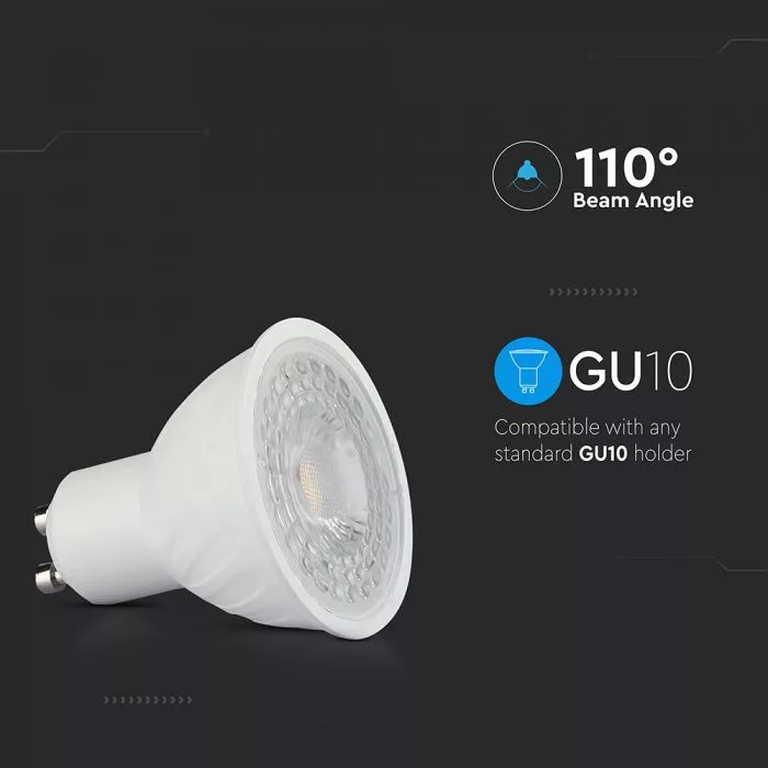 V-TAC LED spot GU10 MR16 6W 445lm 110o 4000K - 211931 - Image 5