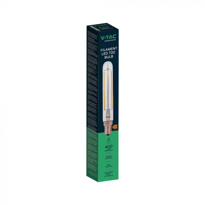 V-TAC LED henger filament COG E14 T20 4W 400lm 3000K - 212701 - Image 6