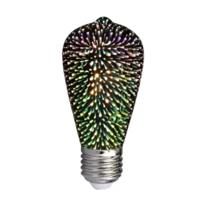 V-TAC LED 3D hatású filament COG E27 ST64 3W 3000K - 212705