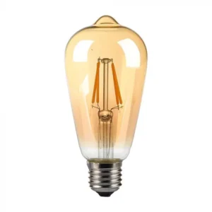 V-TAC LED borostyán filament COG E27 ST64 8W 720lm 2200K - 214421