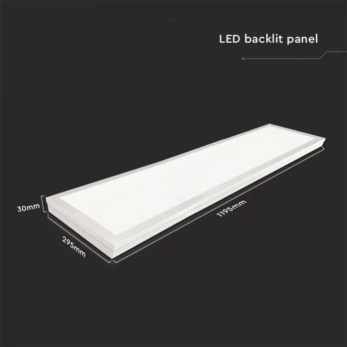 V-TAC falon kívüli és süllyeszthető LED panel 40W 110lm/W 4400lm 4000K - 216625 - Image 4