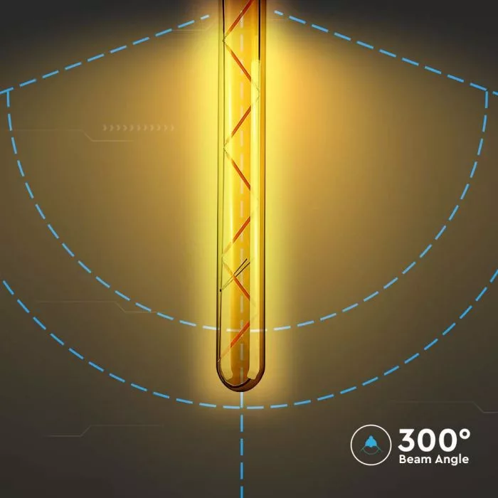 V-TAC LED henger borostyán filament COG E27 T30 7W 700lm 2200K - 217144 - Image 3