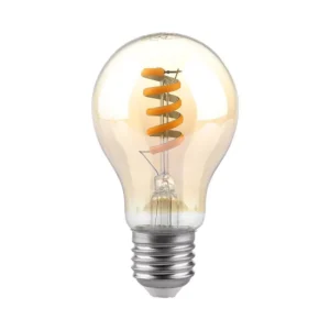 V-TAC LED spirál borostyán filament COG E27 A60 4W 220lm 1800K gömb - 217335
