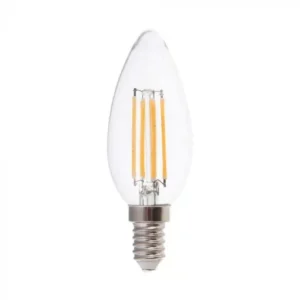 V-TAC LED filament COG E14 C35 6W 600lm 4000K gyertya - 217424