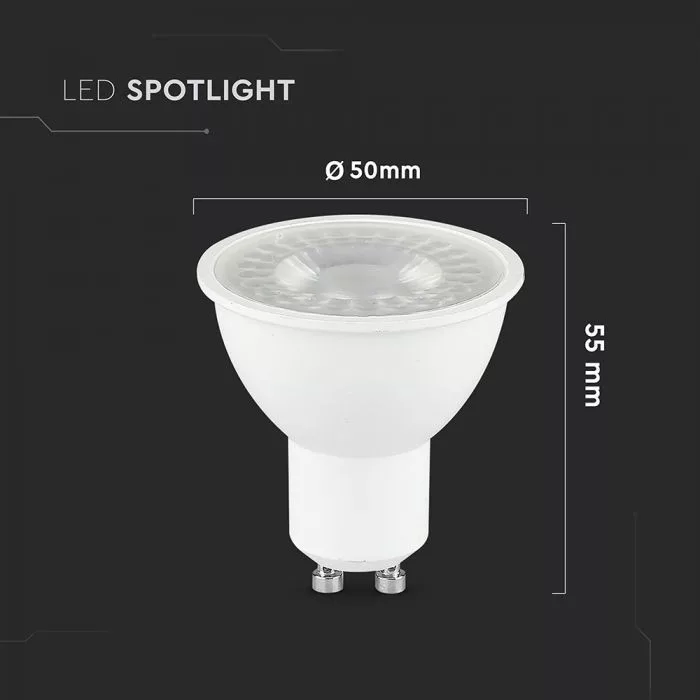 V-TAC LED spot GU10 MR16 7,5W 610lm 3000K 110o - 218721 - Image 3