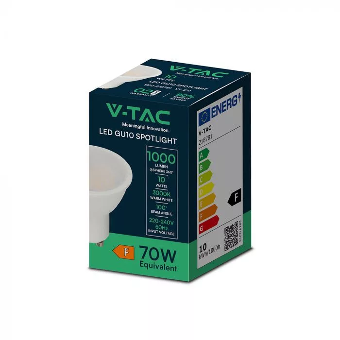 V-TAC LED spot GU10 MR16 10W 1000lm 110o 4000K - 218791 - Image 7