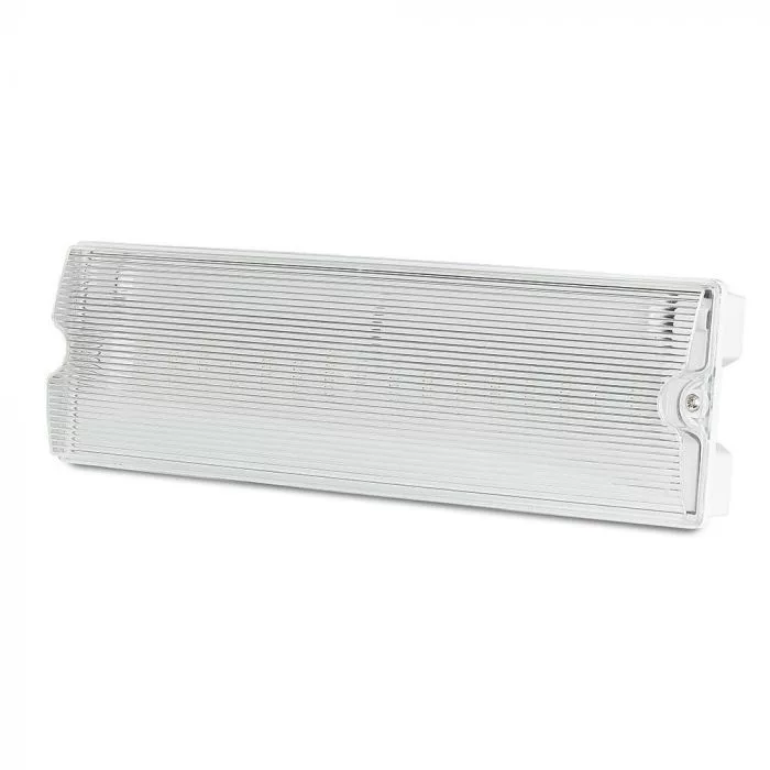 V-TAC Vészkijárati lámpa 3W 140lm 12 órás töltés IP65 6400K - 83111
