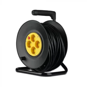 V-TAC kábeldob (3x1,5mm2) 25m hőkioldóval, fekete színű - 8782