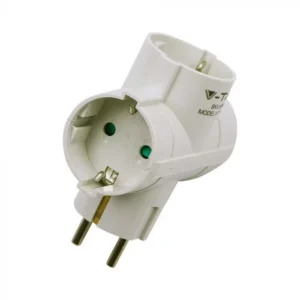 V-TAC hálózati T-elosztó 10/16A 250V fehér - 8786