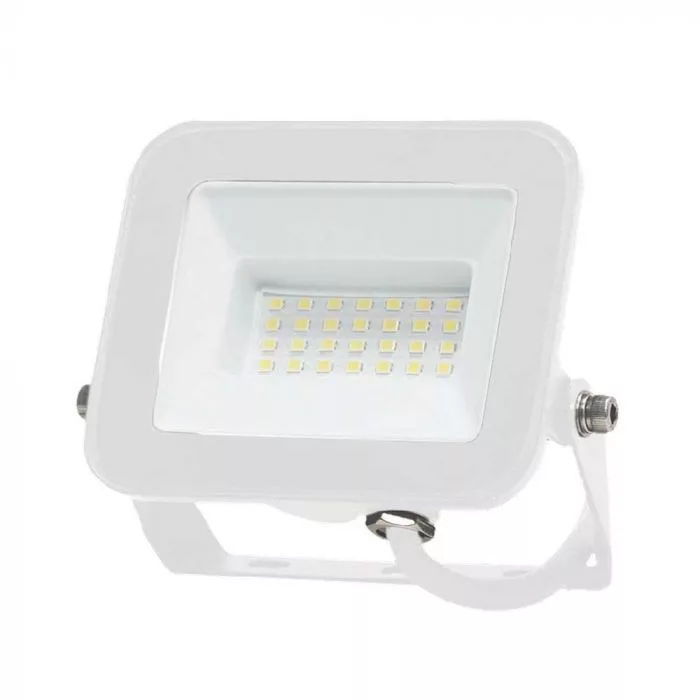 V-TAC SP-széria LED reflektor Samsung Chip 30W 2505lm, 6500K, fehér házas - 10025