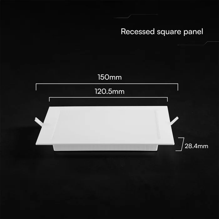 V-TAC süllyesztett négyzet alakú MINI LED panel 6W 630lm CCT (CREE LED) - 104806 - Image 6