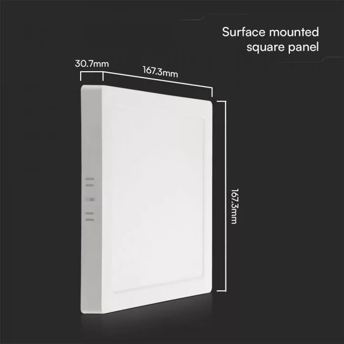 V-TAC PRO falon kívüli, négyzet alakú LED panel 12W 1200lm 4000K (Samsung Chip) - 104961 - Image 3