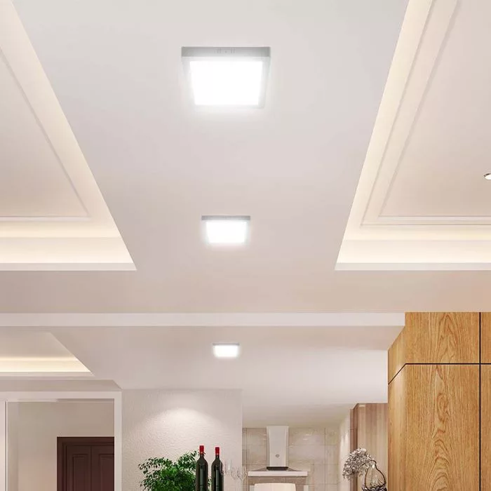 V-TAC PRO falon kívüli, négyzet alakú LED panel 18W 1980lm 3000K (Samsung Chip) - 104981 - Image 7
