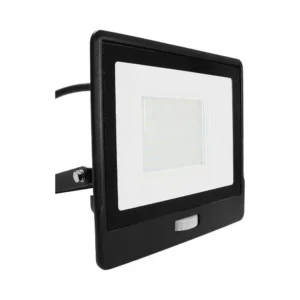 V-TAC LED reflektor Samsung Chip 50W 4000lm 6500K, beépített mozgásérzékelővel, fekete házzal - 20291