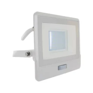 V-TAC LED reflektor Samsung Chip 30W 2340lm 4000K, beépített mozgásérzékelővel, fehér házzal - 20299
