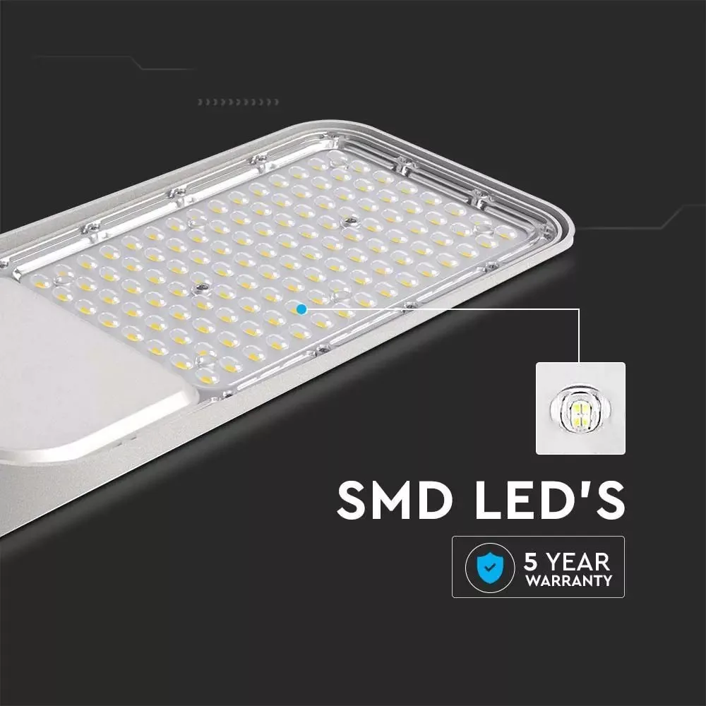 V-TAC LED utcai térvilágító lámpa 30W 3000lm 6500K, ezüst színű - 20423 - Image 5