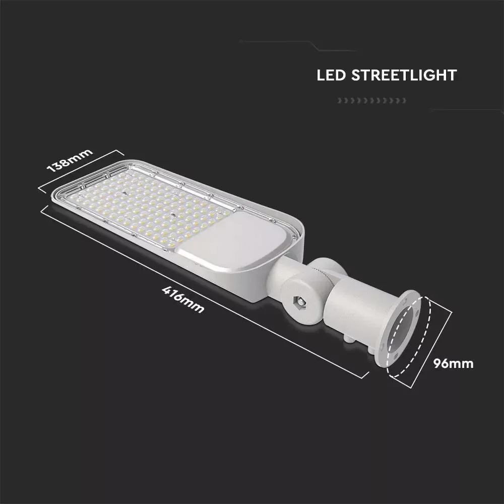 V-TAC LED utcai térvilágító lámpa 30W 3000lm 6500K, ezüst színű - 20423 - Image 7