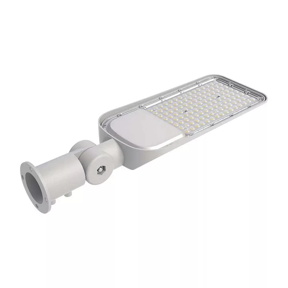 V-TAC LED utcai térvilágító lámpa 30W 3000lm 6500K, ezüst színű - 20423