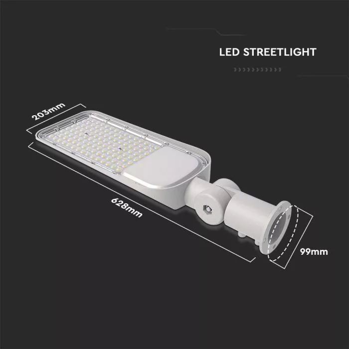 V-TAC LED utcai térvilágító lámpa Samsung Chip 100W 11000lm 6500K, ezüst színű - 20427 - Image 8