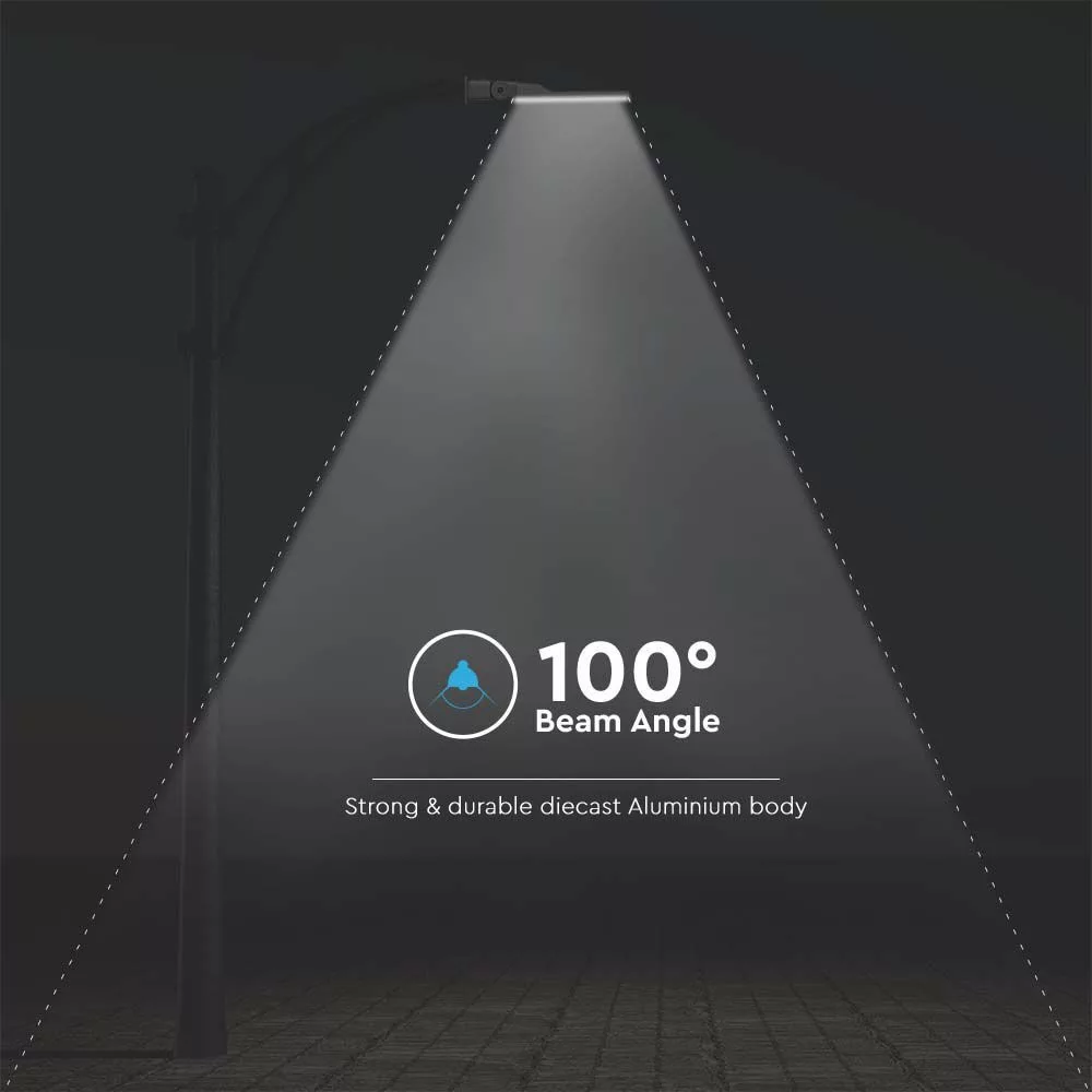 V-TAC Utcai LED lámpa, Samsung Chip, 50W 5000lm 6500K, alkonyszenzorol, ezüst színű - 20433 - Image 5