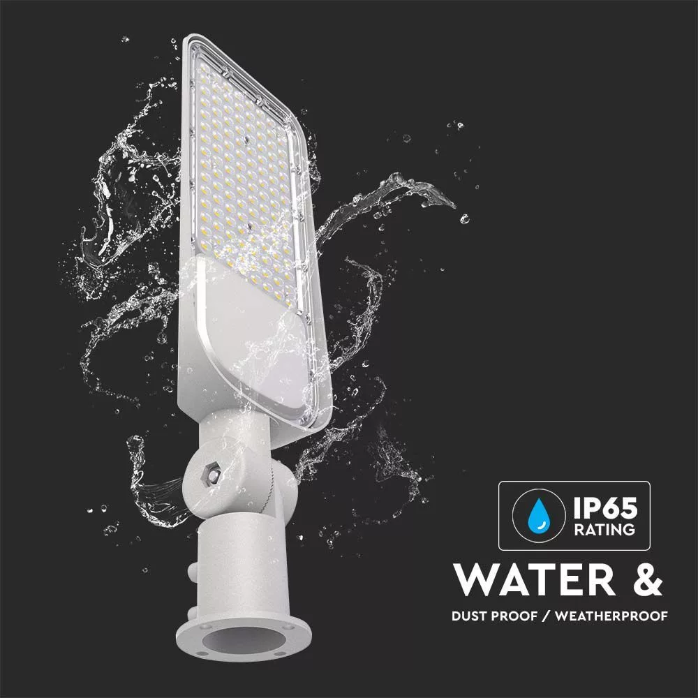 V-TAC Utcai LED lámpa, Samsung Chip, 50W 5000lm 6500K, alkonyszenzorol, ezüst színű - 20433 - Image 3