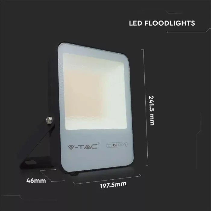 V-TAC LED reflektor 50W 7870lm 100o 6400K (Samsung Chip) fekete házas - 20452 - Image 3