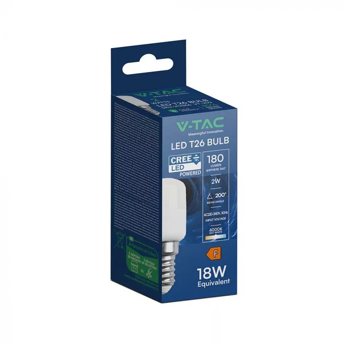 V-TAC LED E14 ST26 2W 180lm 4000K törpe izzó (CREE LED) - 212356 - Image 6