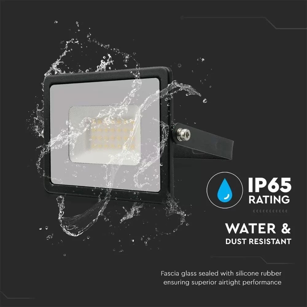 V-TAC LED reflektor 30W 2550lm 110o 4000K "E" széria fekete házas - 215953 - Image 3