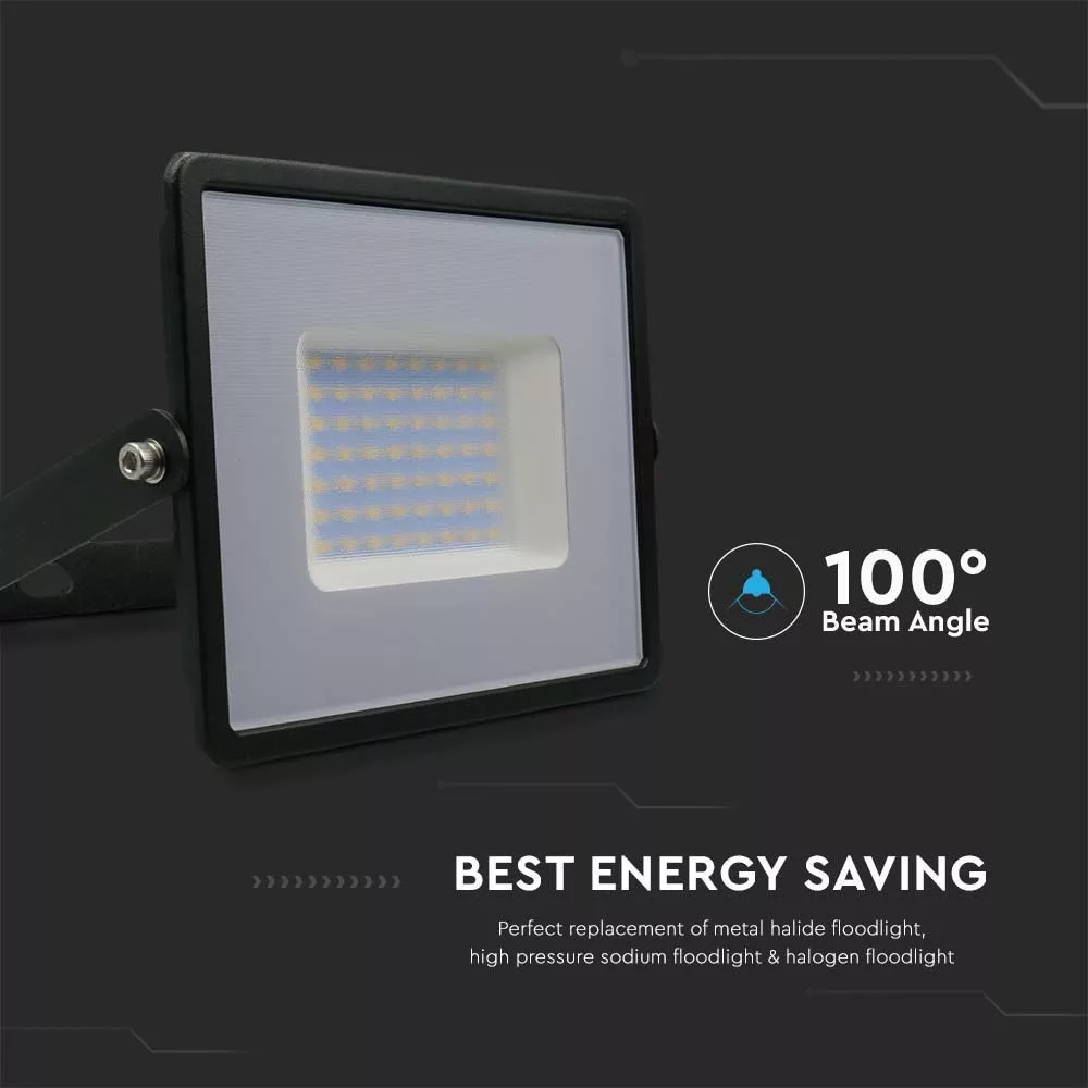 V-TAC LED reflektor 50W 4250lm 110o 4000K "E" széria fekete házas - 215959 - Image 4