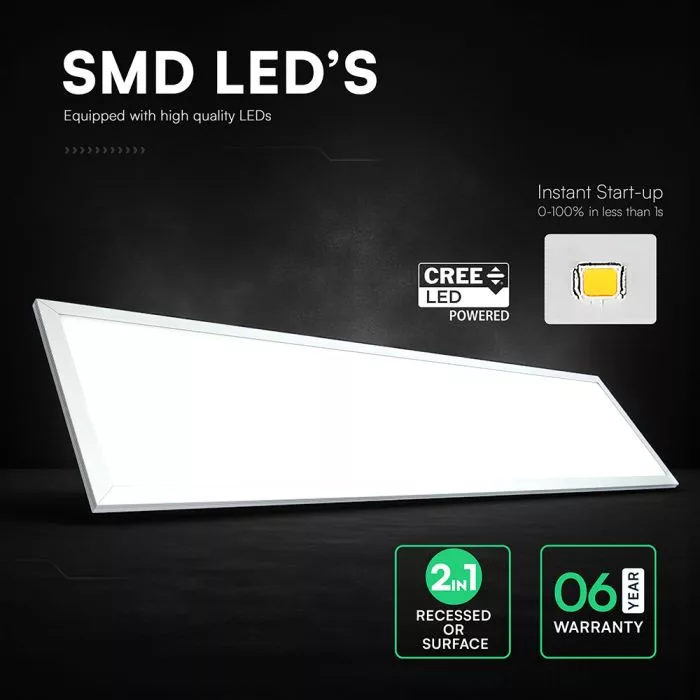V-TAC falon kívüli és süllyeszthető LED panel 40W 110lm/W (Cree LED) 4400lm 4000K - 21662516 - Image 5