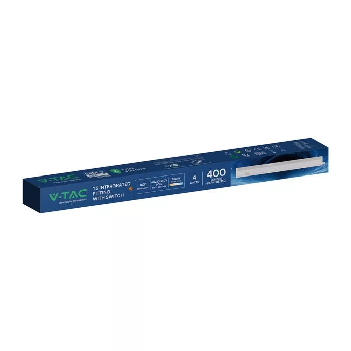 V-TAC LED bútorvilágító kapcsolóval T5 4W 400lm 30cm 3000K (CREE LED) - 216896 - Image 6