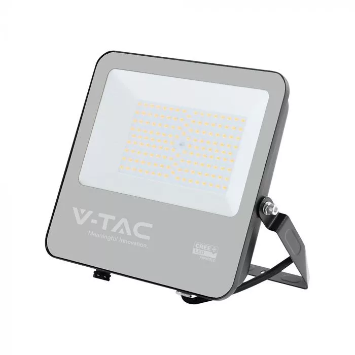 V-TAC LED reflektor Slimline 100W 13500lm 115o 3000K (Cree LED) 1 m hosszú vezetékkel, fekete házas - 232006