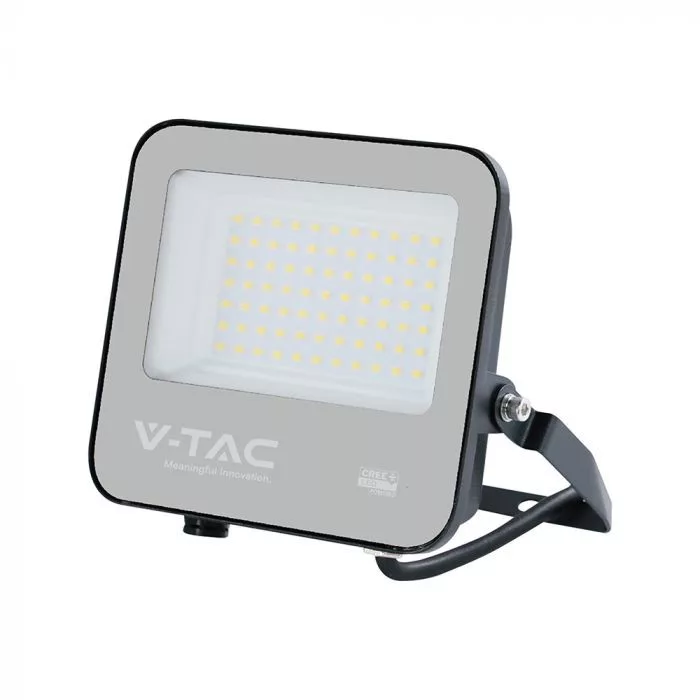 V-TAC LED reflektor Slimline 50W 5740lm 6500K fekete házas (CREE LED) - 232176