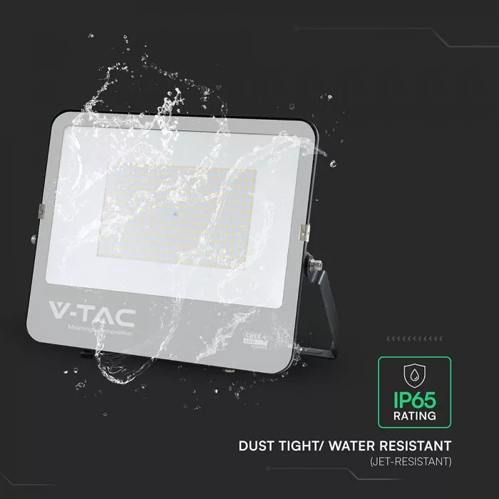 V-TAC LED reflektor Slimline 200W 22960lm 6500K fekete házas (CREE LED) - 232216 - Image 6