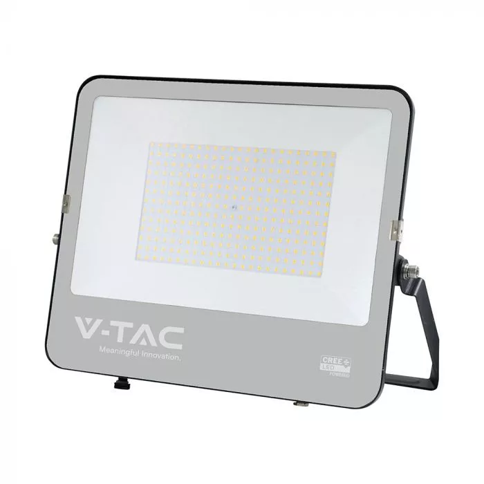 V-TAC LED reflektor Slimline 200W 22960lm 6500K fekete házas (CREE LED) - 232216