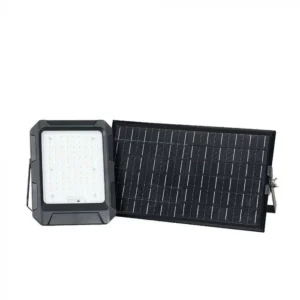 V-TAC Napelemes LED reflektor 10W 1000lm 3,7V 8000mAh 4000K, 3 m vezetékkel, távirányítóval, fekete - 23438