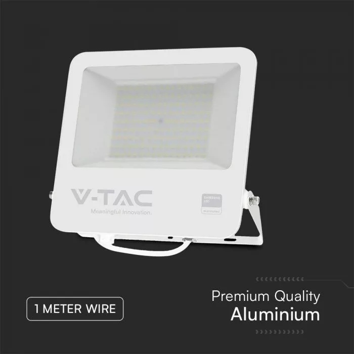V-TAC LED reflektor Samsung Chip, 100W 8700lm 6500K, fehér házas - 23443 - Image 4