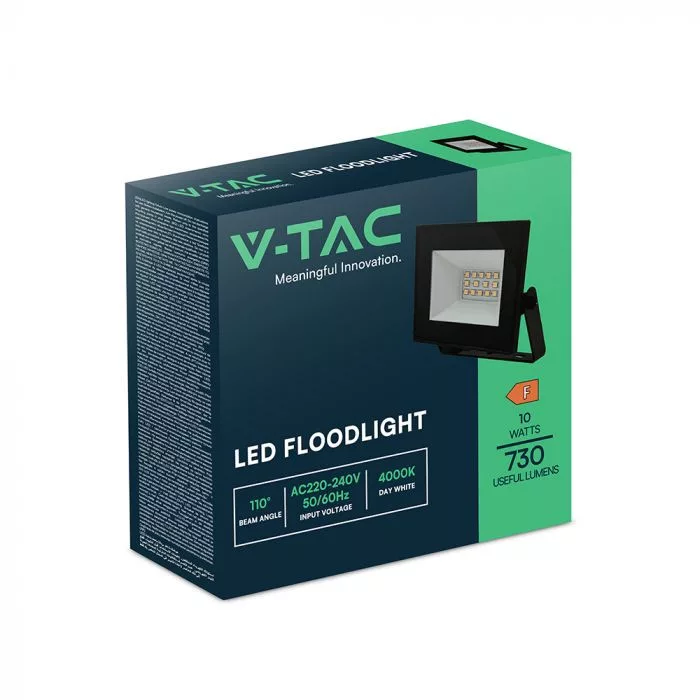 V-TAC LED reflektor 10W 850lm 110o 4000K fekete házas - 23972 - Image 6