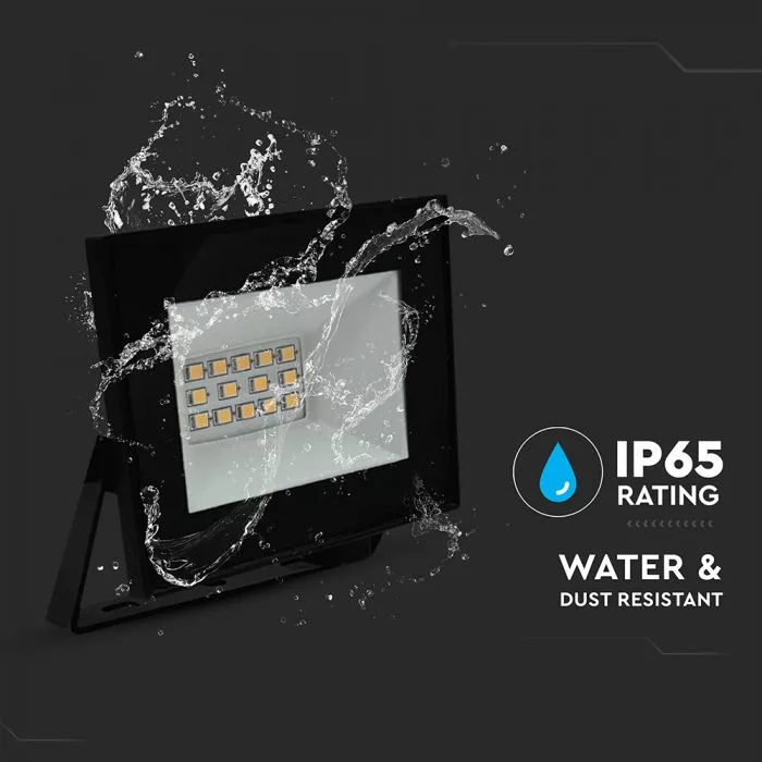 V-TAC LED reflektor 10W 850lm 110o 4000K fekete házas - 23972 - Image 3