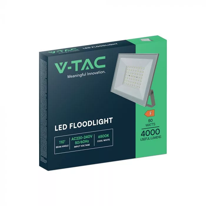 V-TAC LED reflektor 50W 4700lm 110o 6500K fehér házas - 23989 - Image 5