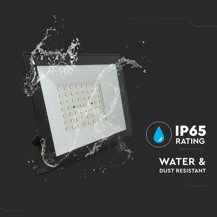 V-TAC LED reflektor 50W 4700lm 110o 6500K fekete házas - 23990 - Image 3