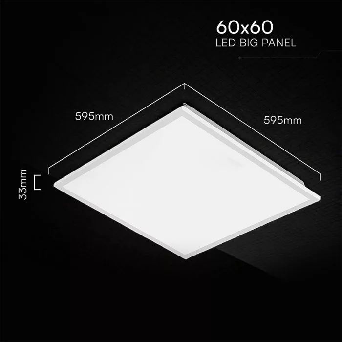 V-TAC Backlit LED panel 40W 600x600mm (Cree LED) 120lm/W 4800lm 6500K - 241466 - Image 4