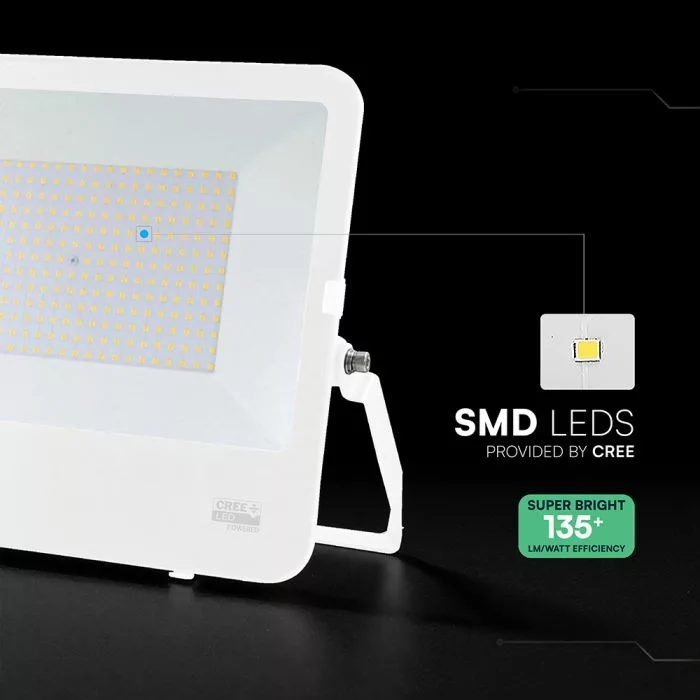 V-TAC LED reflektor Slimline 200W 22960lm 6500K fehér házas (CREE LED) - 242136 - Image 7