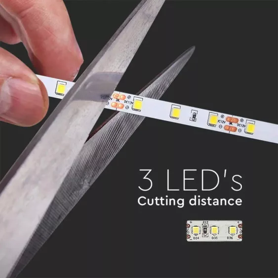 V-TAC LED szalag SMD4040 60 LED / m, 8W / m, 12V 800lm / m, IP20 4000K - 2932 - Image 5
