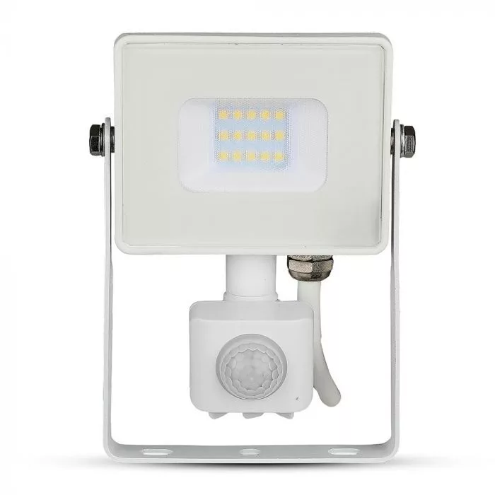 V-TAC LED reflektor Samsung Chip 10W 800lm 4000K, mozgásérzékelővel, fehér házzal - 434 - Image 6