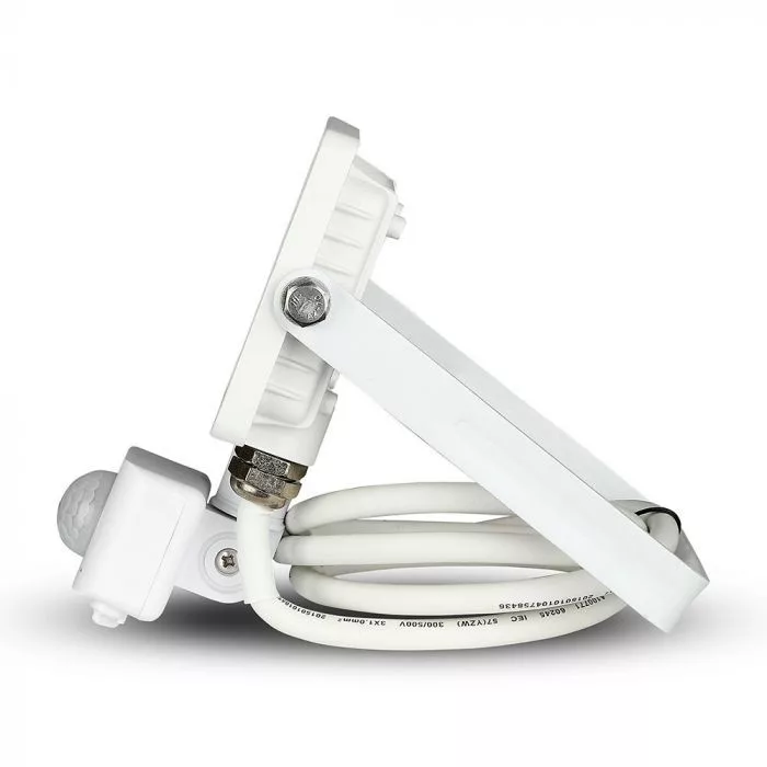 V-TAC LED reflektor Samsung Chip 10W 800lm 4000K, mozgásérzékelővel, fehér házzal - 434 - Image 3