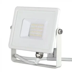 V-TAC LED reflektor Samsung Chip 20W 1600lm 6500K, fehér házzal - 444