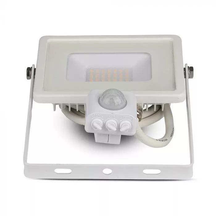 V-TAC LED reflektor Samsung Chip 20W 1600lm 4000K, mozgásérzékelővel, fehér házzal - 449 - Image 4