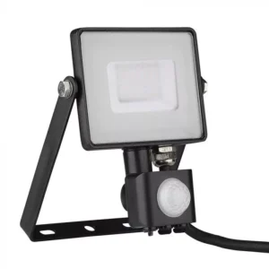 V-TAC LED reflektor Samsung Chip 30W 2400lm 3000K, mozgásérzékelővel, fekete házzal - 460