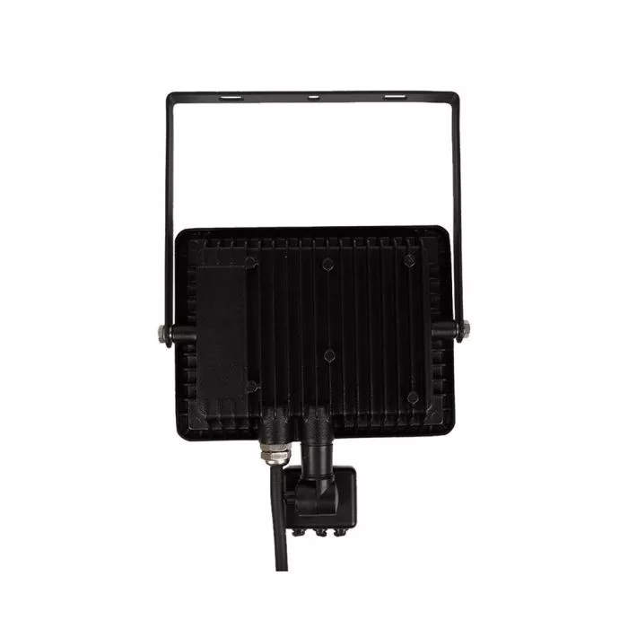 V-TAC LED reflektor Samsung Chip 30W 2400lm 3000K, mozgásérzékelővel, fekete házzal - 460 - Image 3